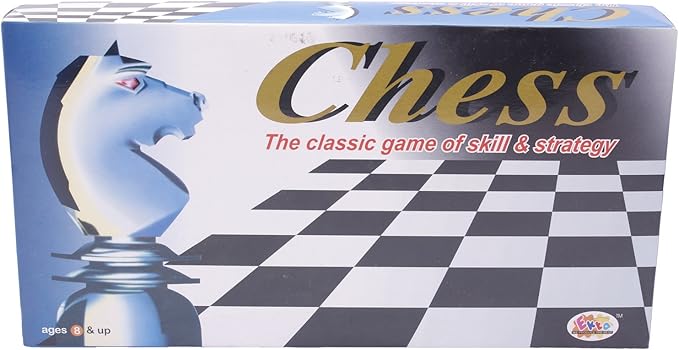 Ekta Chess and Checkers Board Game (Multicolour)
