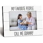 DUXMNAMG My Favorite People Call Me Grammy 4x6 Picture Frame, Grammy Gifts for Grandma Photo Frame, Gifts for Grammys Mothers Day from Grandkids, GrammyGift Picture Photo Frames for Desk Decor