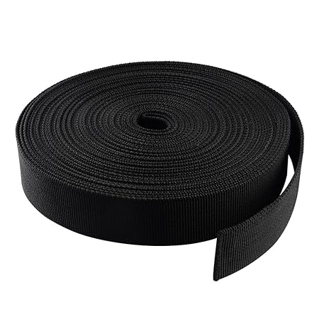 ASIV 10m PP Gurtband - 25mm breit - 1,4mm Stark - Schwarz (UV)
