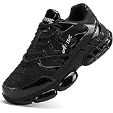 KCVTD Steel Toe Shoes for Women Safety Work Sneakers Lightweight Non Slip Work Shoes Comfortable Composite Toe Slip Resistant Casual Walking Sneakers