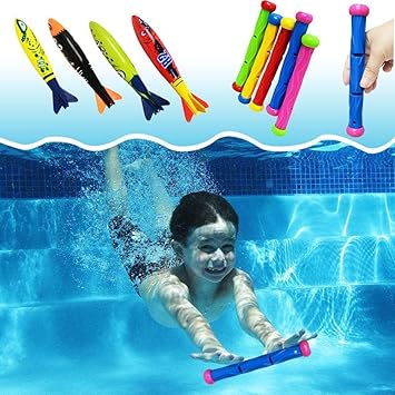 kids diving sticks