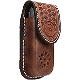 Tourbon Multitool Sheath with Belt Loop One-Piece Molded Leather Knife Pouch Holster EDC Belts Organizer Magnetic Closure