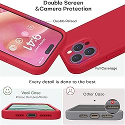 Vooii Compatible with iPhone 15 Pro Case, Upgrade