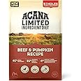 ACANA Singles Limited Ingredient Dry Dog Food, Beef & Pumpkin Recipe, Grain Free Beef Dry Dog Food, 13lb