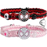 LANWLOSI Spider Friendship Bracelets for 2 Matching Bracelets for Couples Best Friends Matching Spider Bracelet for BFF Friendship Jewelry Halloween Gifts for Bestie GF BF
