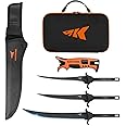 KastKing Interchangeable 3-Blade Fillet Knife Kit: Stainless Blades, Ergonomic Handle, Saltwater Resistant, Includes Case