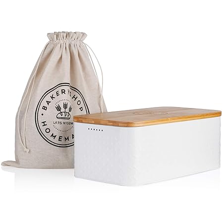 Lars NYSØM Panera Crumb I Recipiente para Pan con Bolsa incluida ...