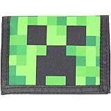 Minecraft Creeper Face Nylon Tri-Fold Wallet Multi-Colored Licensed