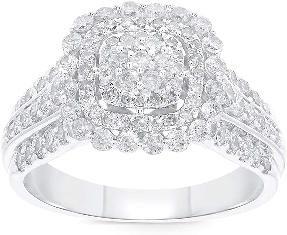 10K White Gold 1.21 Carat Real Diamond Engagement Ring Wedding Wholesale Diamonds