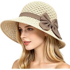 Women Straw Hat, 2026 New Beach Sun Straw Hats for Women, Summer Women Beach Hats for Vacation Travel