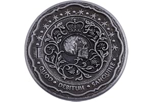 MULLIKE Blood Oath Marker Coin Novelty Metal Coins John Movie Props Cosplay Collecting Coin for Fans for Men Women Teen (Black Coin)