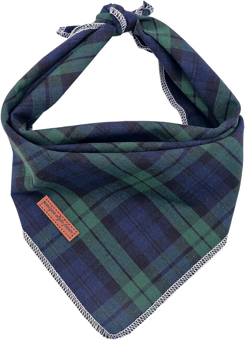 Unique style paws Dog Bandanas Cotton Triangle Scarf Small Large Kid Boy Girl