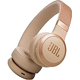 JBL Live 670NC - Wireless On-Ear Headphones with Adaptive Noise Cancelling with Smart Ambient, Up to 65H Battery Life with Speed Charge, Lightweight, Comfortable and Foldable Design (Sandstone)