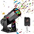 Tellegloww 1500w Confetti Cannon Machine Professional Electric Confetti Launcher Shooter with Wireless Remote for Special Event, Parties, Club, Wedding, Concerts