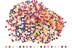 Uonlytech 600Pcs Solid Color Marbles for Games 0.39In Durable Counting Balls for Kids Math Learning Probability Teaching Tool