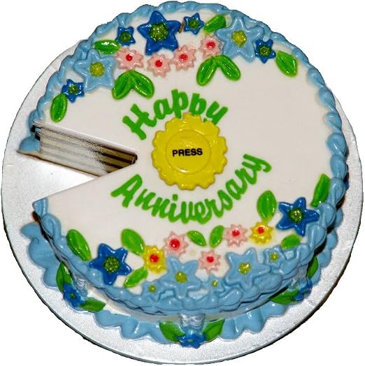 Amazon Com Acme Singing Happy Anniversary Cake Refrigerator