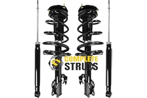 COMPLETE STRUTS Front Quick Complete Strut Assembly & Rear Shocks Absorbers Replacement for 2005-2010 Toyota Sienna FWD (Set of 4)
