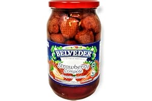 Belveder Strawberry Compote, No Preservatives Added, Non-GMO, Gluten Free and Vegan 31.74 Oz Pack of 1
