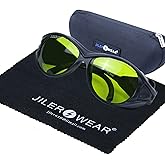 180-420 &740-1100nm Laser Safety Glassess 808nm Laser Engraving Protective Goggles,980nm, 1064nm Industrial Laser Protective Glasses,Professional OD6+ YAG,Semi-Conductor, Fiber Laser Safety Glassess