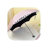 Double Layer Lace Sun Umbrella Embroidery Rain Dual