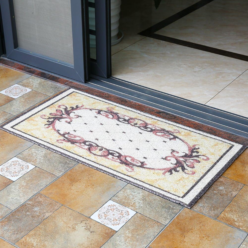 SHOBSBUGSLDIF Door Carpet The Kitchen Carpet The Coil treads The Foot mat Door mats Silk Ring Door mat-E 60x90cm(24x35inch)