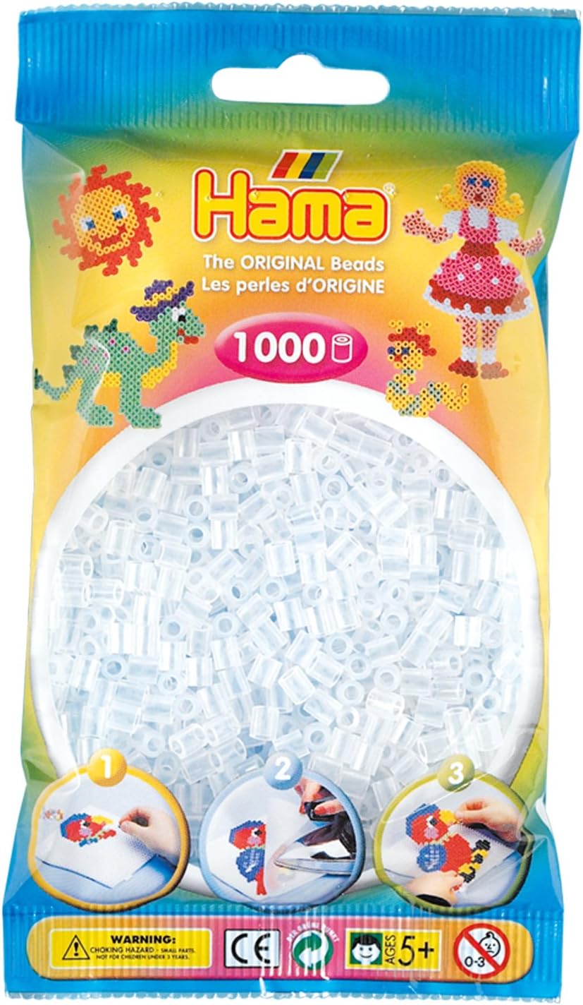 Hama Beads Clear (1000 Midi Beads) Amazon.co.uk Toys & Games