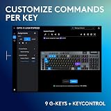 Logitech G G915 X Wireless Keyboard GL Brown UK QWERTY Black view 4