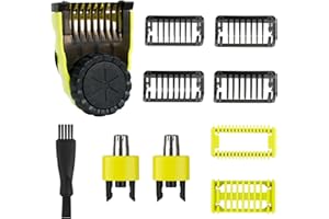 aoblaze Adjustable replacement trimmer compatible with one blade - Compatible with Philips Norelco one Blade Shaver QP2834 QP2724 QP2630 - Includes 2 Nose Trimmers - Shift Sizes 0.4 to 10mm