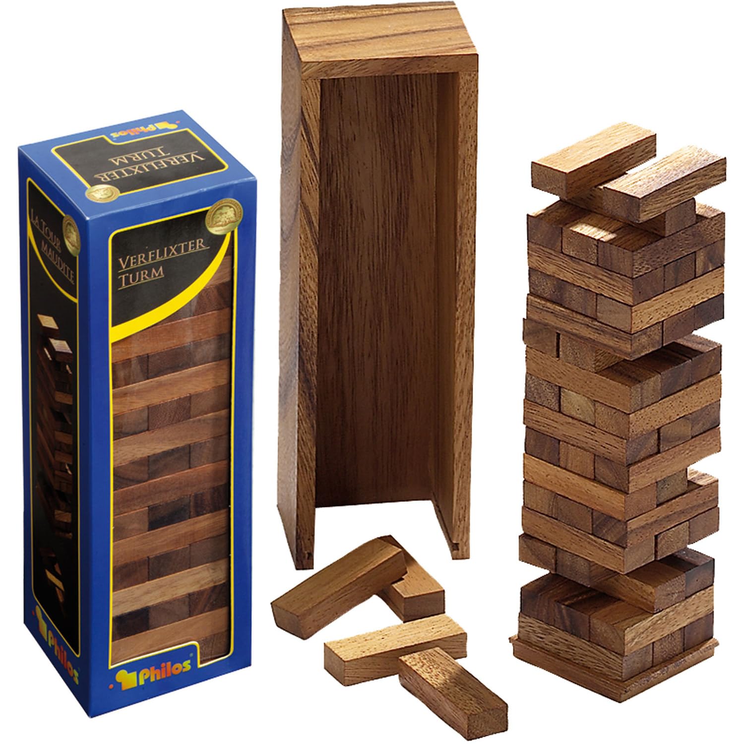 Philos Darn Tower Big Puzzle Game, Dark Brown