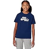 Nike Unisex Big Kids' Sportswear Club Just Do It T-Shirt - Boys and Girls