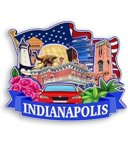Imán Para Nevera De Indianápolis, Indiana, Capital