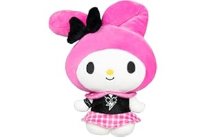 Hello Kitty and Friends Series 2, My Melody 8-inch Punks Plush - Officially Licensed Sanrio Product from Jazwares - Ages 6+