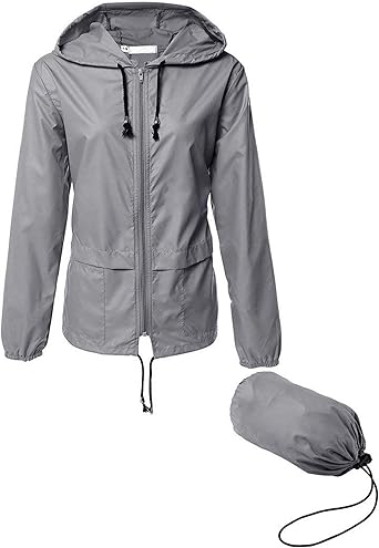Light Weight Kagool Rain Jacket with Hood in Pouch waterproof