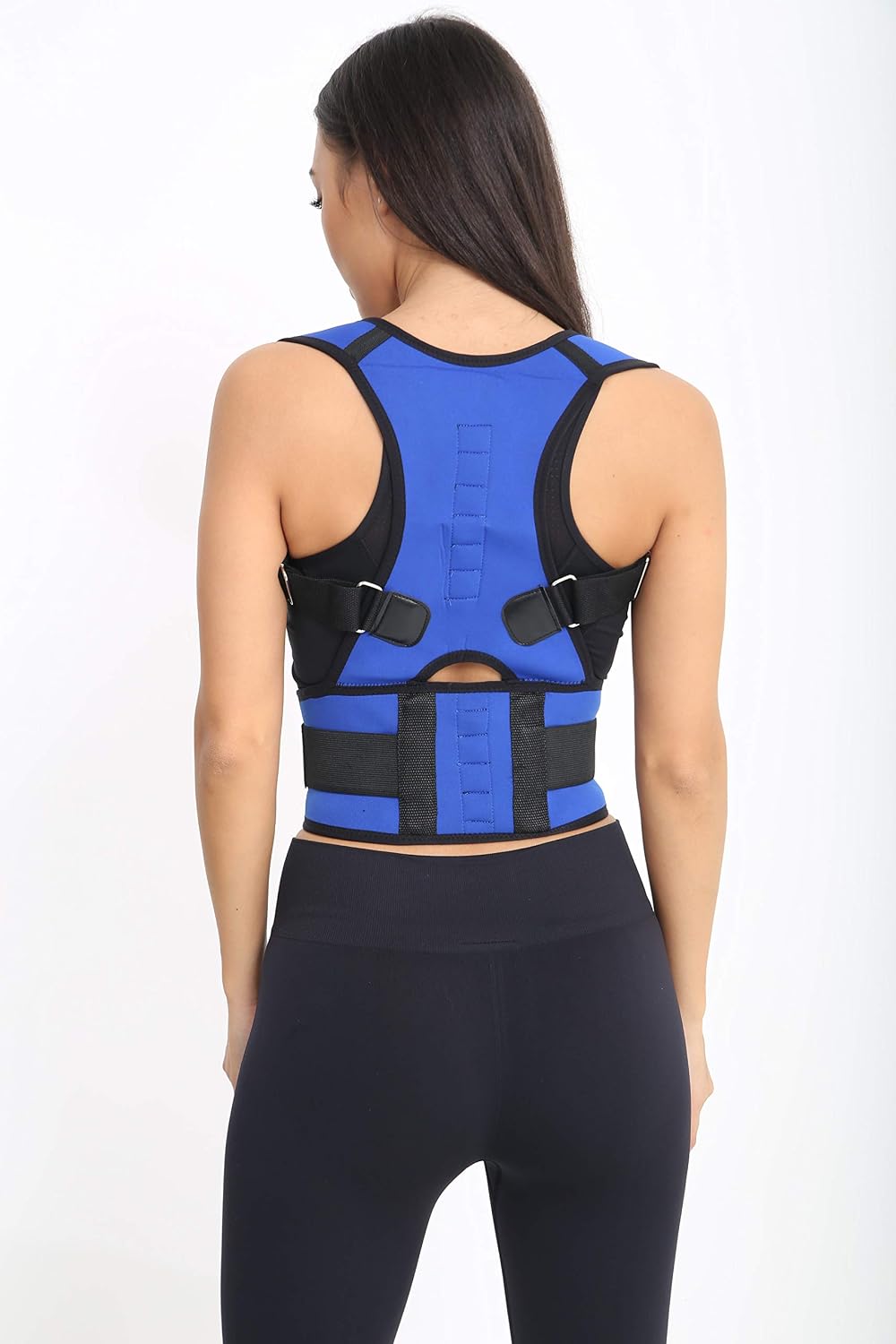 Posture Corrector Deluxe, Magnetic, Adjustable Straps, Neoprene, Four Colours (X-Large, Blue) - Image 3