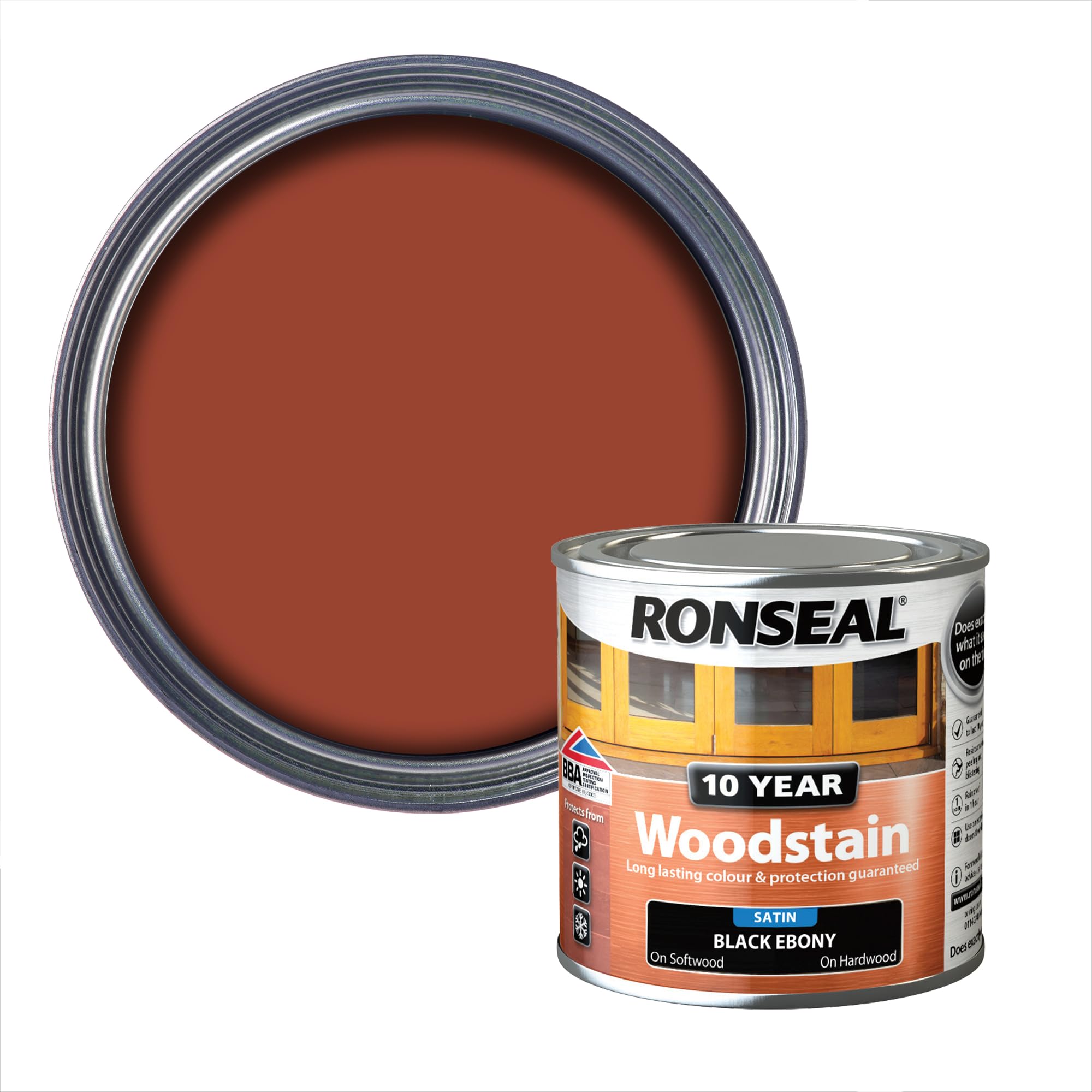 Ronseal 10 Year Woodstain Mahogany 250ml
