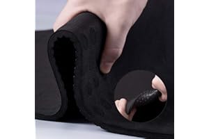 TENOL JELS Extra Thick Yoga Mat, 2/5 inch, Ergonomic 3D Non Slip Design, SGS Certified TPE Material, Yoga Mat for Men Women with Carrying Strap,Exercises Mat for Yoga, Pilates and Floor Workout(72"x26")…