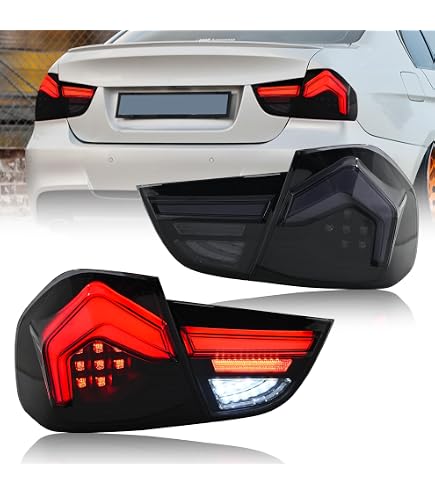 Jet Black LED Tail Lights For 2005-2008 BMW E90 325i 328i 4Dr Sedan - DRL & Brake Lights