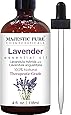 Majestic Pure Lavender Oil, Natural, Therapeutic Grade, Premium Quality Blend of Lavender Essential Oil, 4 fl. Oz