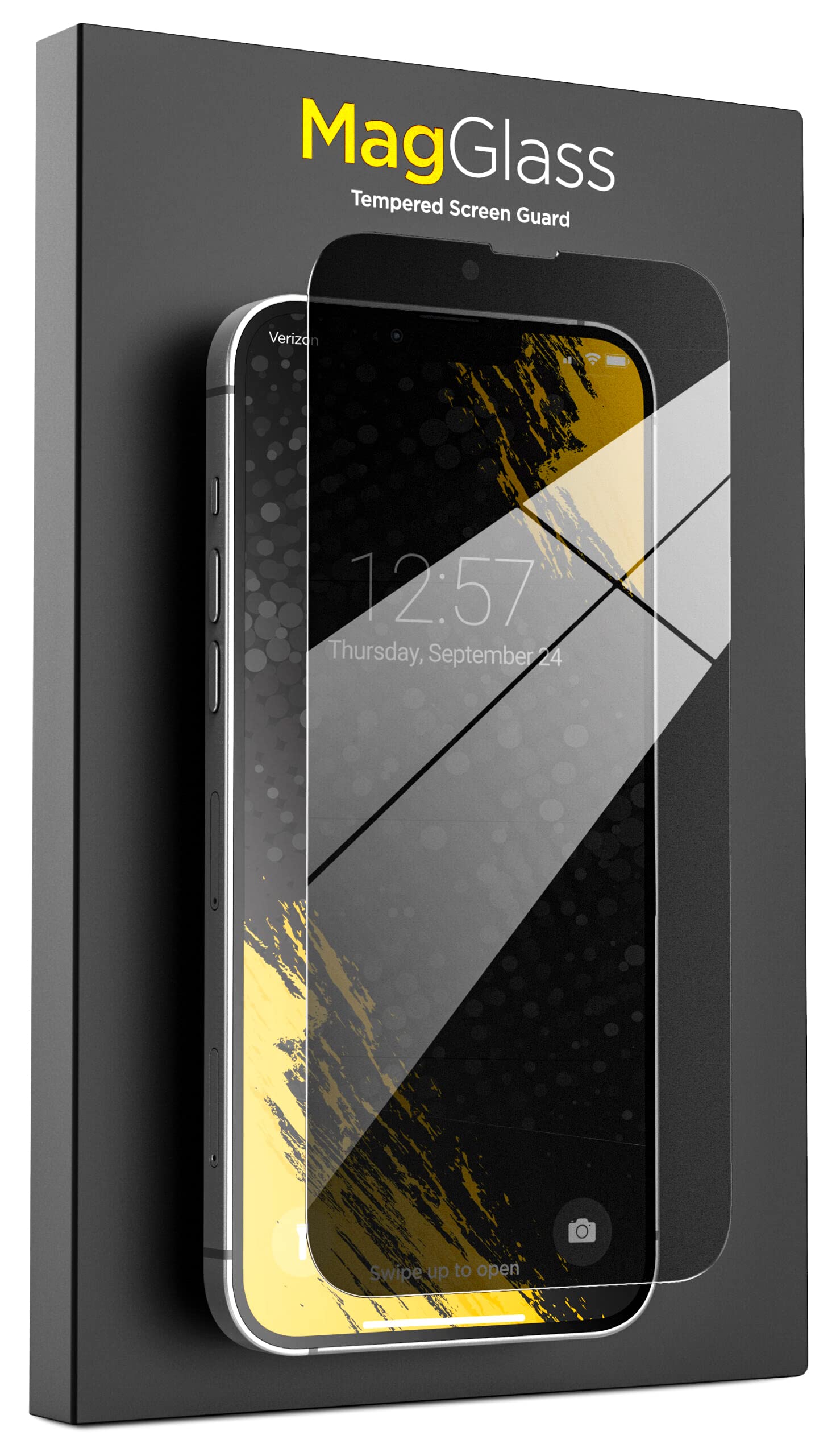magglass Privacy+ Designed for iPhone 14 PLUS Privacy Screen Protector Glass (Case Compatible) Anti-Spy Full Coverage Tempered Display Guard (Retail Packaging)