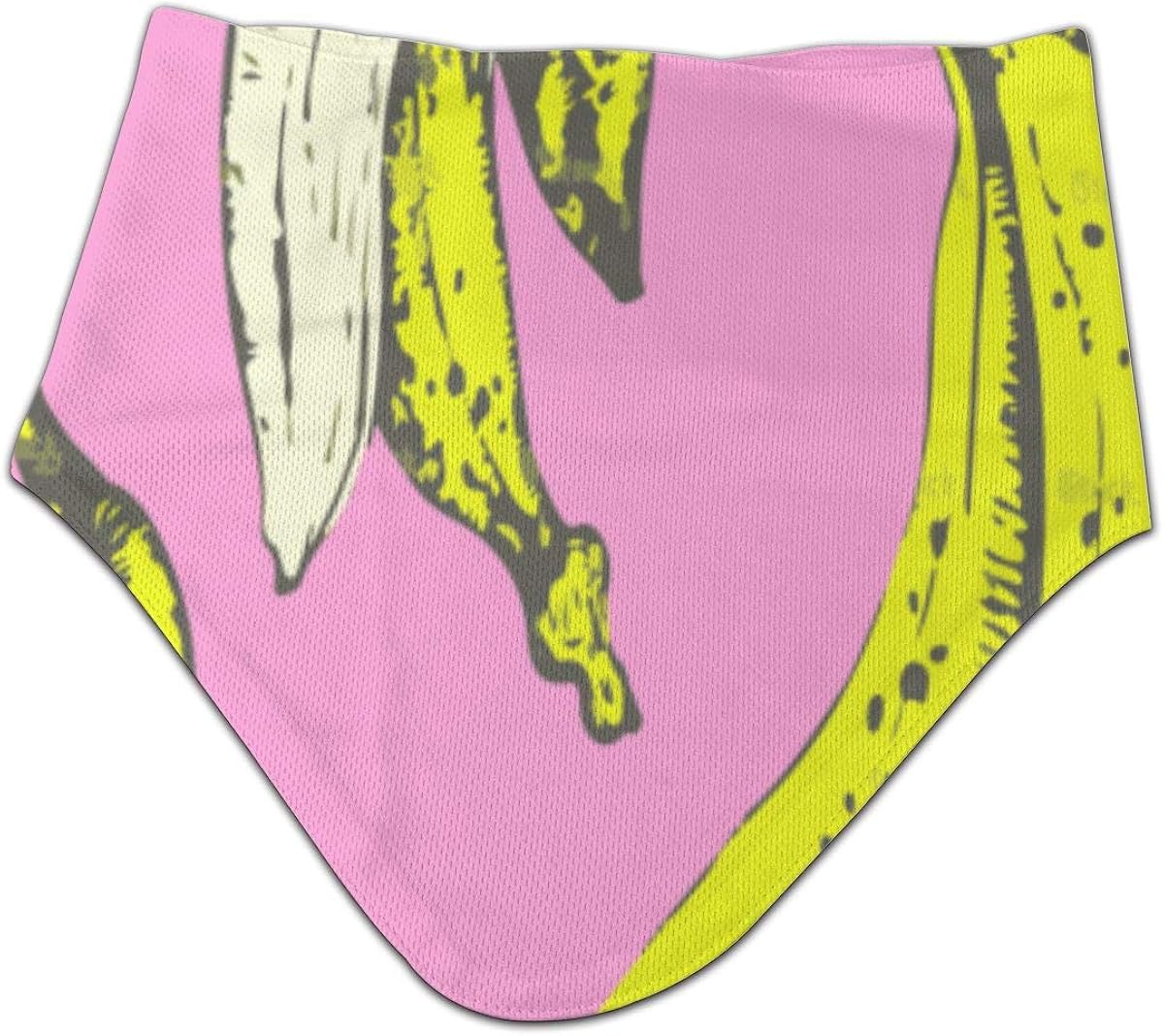 Banana in Pink Unisex Triangle Velcro Face Bandana Neck Gaiter Face