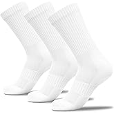 YANES Premium Athletic Unisex Crew Socks for Running, Gym, and Sports, Breathable, Moisture-Wicking Socks for Men and Women