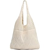 EIMMBD Crochet Bags for Women Beach Totes Bags Aesthetic Summer Tote Shoulder Hippie Bag Knit Bag