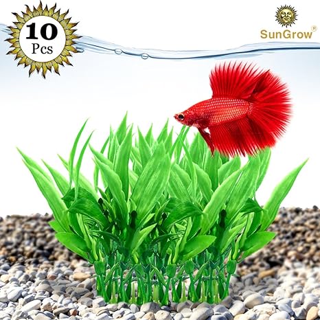 Amazon Com Sungrow Artificial Aquarium Plants For Betta Fish