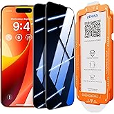 NeverBreak 9H+ Hardness for iPhone 16 Pro Max Privacy Screen Protector 12FT Military Grade Protection (Scratch, Shatter, Drop Resistance) Tempered Glass Full Coverage 6.9", 2 Pack with De-Bubble Card