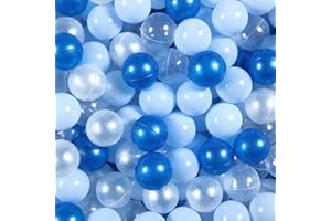GOGOSO Ball Pit Balls for Toddles Kids Plastic Ballpits Accessories Crush Proof Durable Fun Shape Play Baby Bath Toys 50 100 200 500 1000