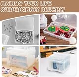 GEMMAHW Photo Storage Box 4x6 Case with 6 Removable Organisers view 4
