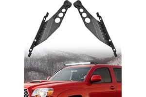 Nilight 50 inch Straight LED Light Bar Bracket Mounting Upper Windshield Roof Cab Brackets Compatible with Toyota Tacoma 2005