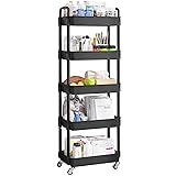 UDEAR 5-Tier Rolling Utility Cart with 12 Category