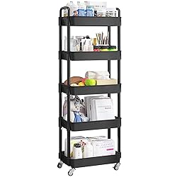 UDEAR 5-Tier Rolling Utility Cart with 12 Category
