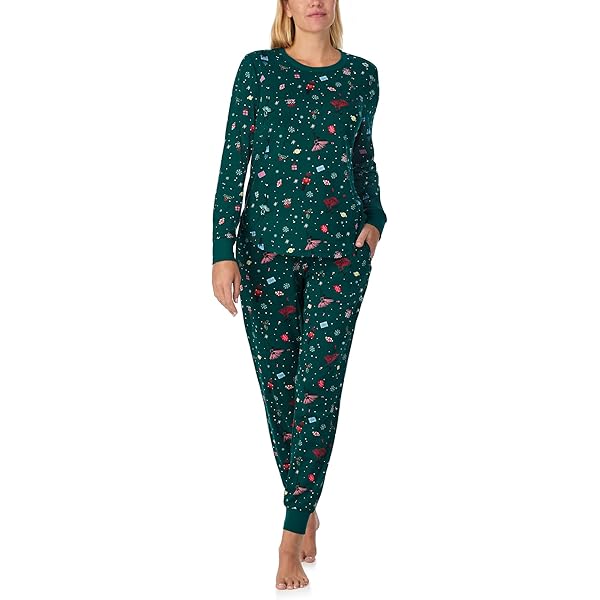 kate spade new york Cozy Brushed Jersey Long Sleeve Henley Joggers